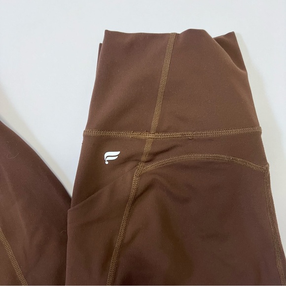 Fabletics Women's Chocolate Brown Leggings - Picture 2 of 5